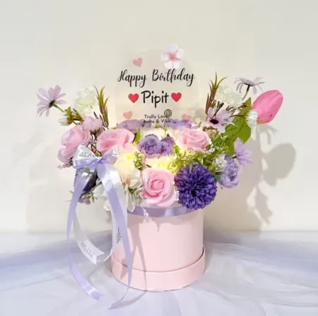 Bloom Box Akrilik Ucapan Ulang Tahun Kemang